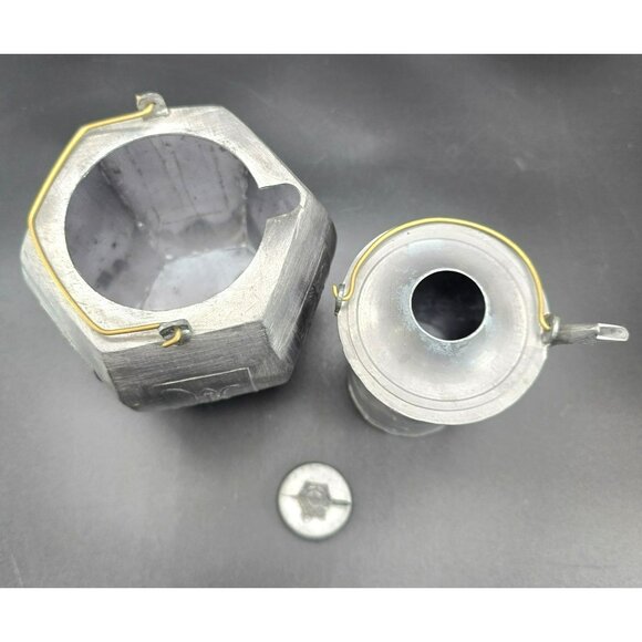 Chinese Silver Pewter Teapot With Turtle Lid & Decorative Embossed Panels JE407 - Picture 7 of 12